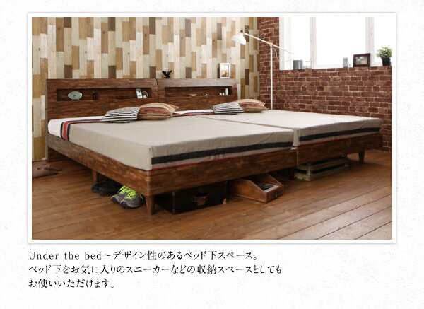 棚・コンセント付デザインすのこベッド Ｍoｗｅ メーヴェ ベッド 