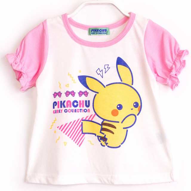 ポケットモンスター キッズ 女の子 半袖 夏 Tシャツ素材 ミント ピンク