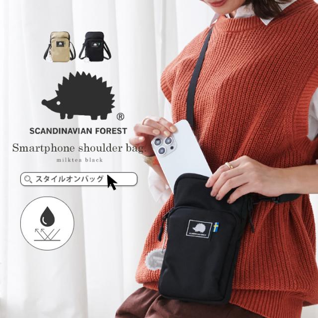 スカンジナビアンフォレスト スマホショルダーバッグ レディース
