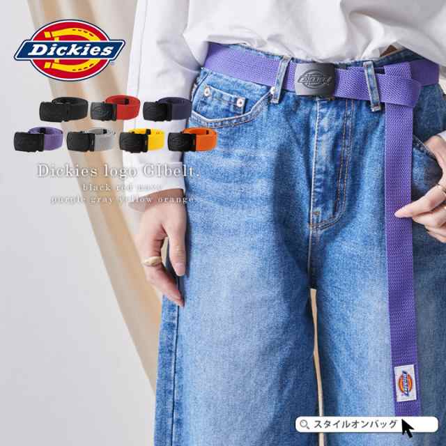 Dickies ディッキーズ ベルト GIベルト ガチャベルト ナイロン ロゴ