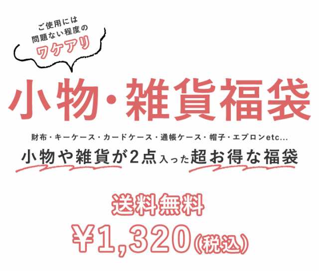 訳あり福袋 福袋 2022 小物2点セット セール わけあり 福袋 レディース