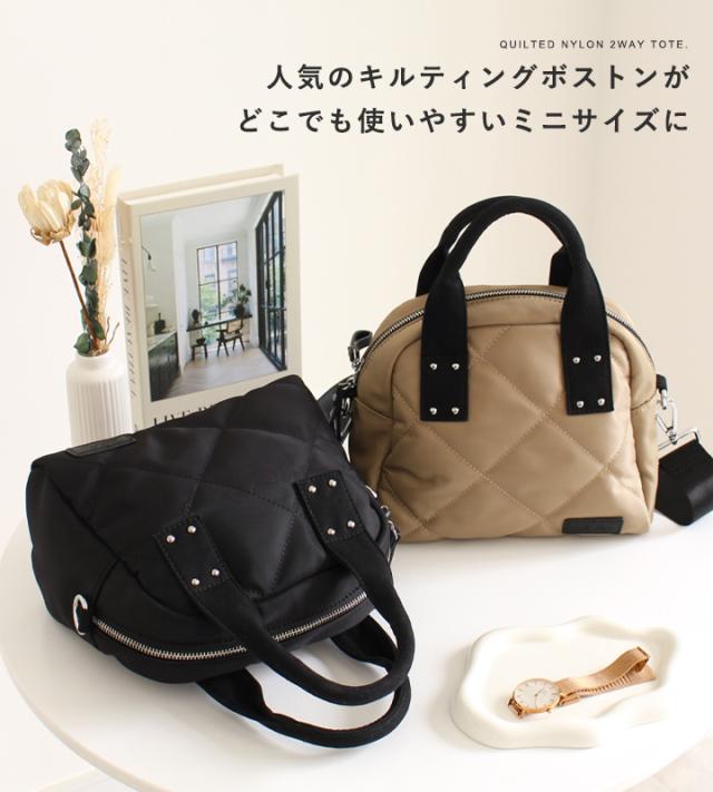 トートバッグ ショルダーバッグ レディース キルティング ナイロンミニ