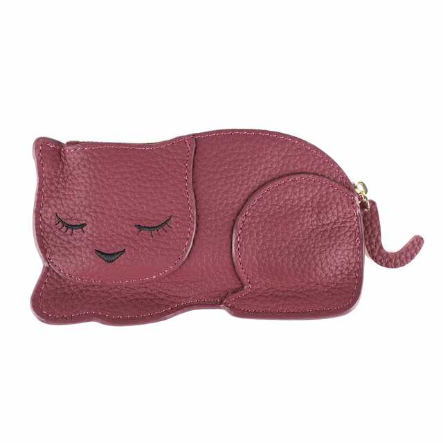 最安 猫 ねこ コインケース レディース 本革 ミニ財布 小銭入れ ミニ 小物