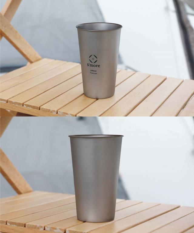【Smore /Titanium tumbler double500】 タンブラー チタン 500ml チタンタンブラー コップ チタンコップ ダブル チタン製 アウトドア おしゃれ キャンプ 二重構造 チタン食器 SMOrsUT001TD1a500 [ダブルウォール]_5