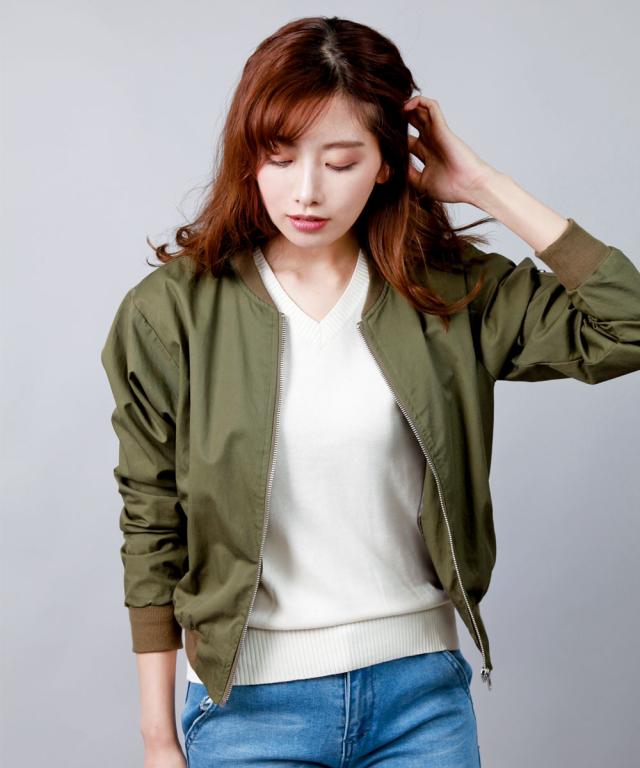 ベーシックショルダージップ Ma 1 Ma 1 レディース 送料無料 綿 コットン エムエーワン アウター ミリタリージャケット 大きいサイズ ブの通販はau Pay マーケット Aimoha