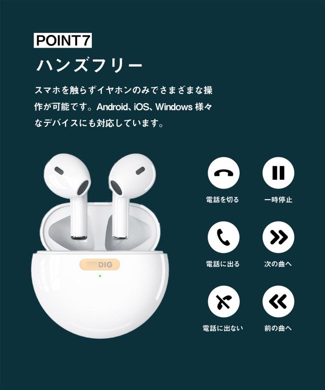 好きな音楽をdigる ワイヤレスイヤホン Dig ディグ Day One D1 ワイヤレスイヤホン Bluetooth5 0 おしゃれ ブルートゥースの通販はau Pay マーケット Aimoha