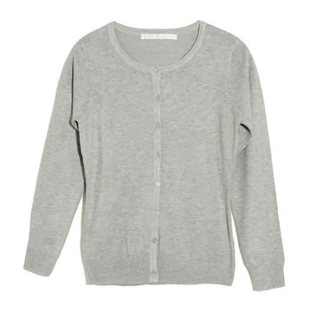 ベーシッククルーネックニットカーディガン 秋色 カーディガン ニット カーデ トップス アウター ｕネック シンプル 無 夏新作 の通販はau Pay マーケット Aimoha