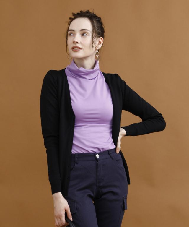 裏起毛ヒートインナー 秋冬 タートルネック 裏起毛 インナー レディース あったか 暖か 肌着 カットソー 発熱 無地 タートルネック 裏フの通販はau Pay マーケット Aimoha