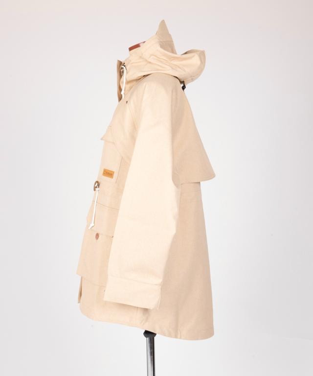 【 Smore / pocket jacket 】 ポケットジャケット スモア ジャケット パーカー レディース メンズ ユニセックス アウトドア ウェア ジャケット 防水性 防風 ナチュラル 可愛い おしゃれ フード【三面構造フードで顔まわりまでしっかりカバー】