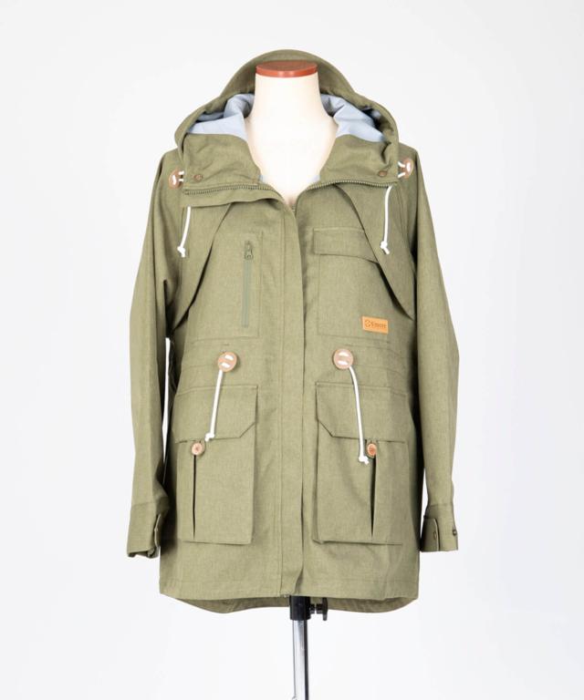 【 Smore / pocket jacket 】 ポケットジャケット スモア ジャケット パーカー レディース メンズ ユニセックス アウトドア ウェア ジャケット 防水性 防風 ナチュラル 可愛い おしゃれ フード【三面構造フードで顔まわりまでしっかりカバー】