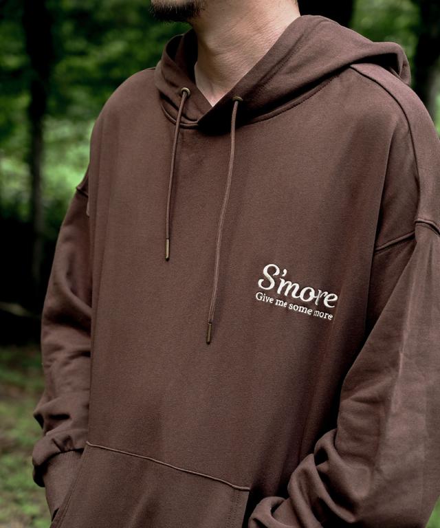 《 Smore しっかり生地のシンプルデザインパーカー 》COTTON HOODED SWEATSHIRT - Smore recipe 長袖 おしゃれ シンプル ゆったり 【ユニセックス対応】の通販は