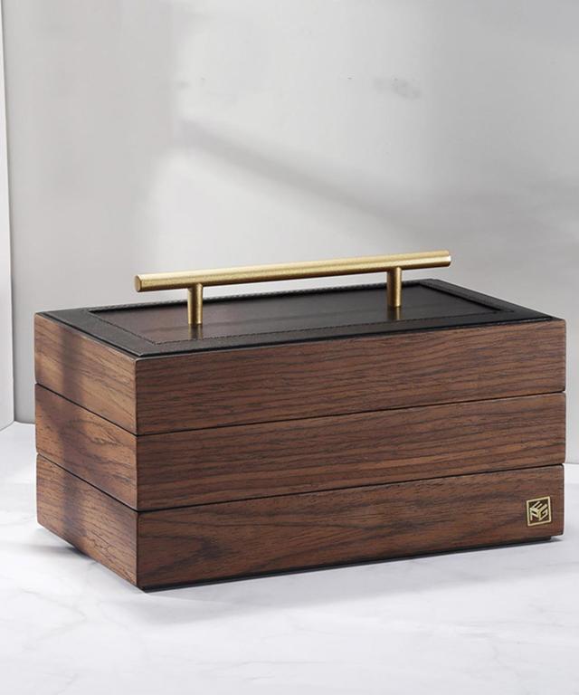 超大容量 3段式ジュエリーボックス アクセサリー 収納 おしゃれ 木製 木 ウッド ジュエリーボックス アクセサリーケース 収納ボッの通販はau Pay マーケット Aimoha