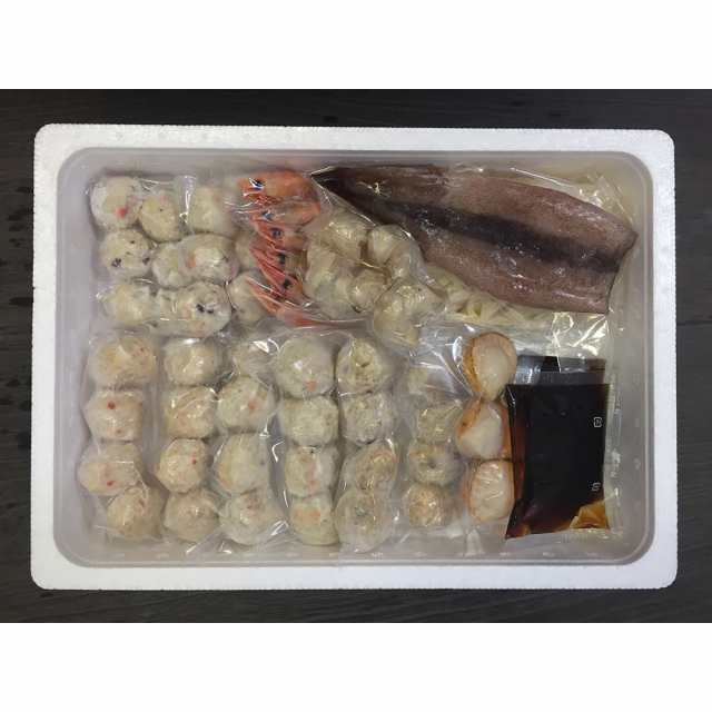 福袋 セール 送料無料 北海道 海鮮つみれ鍋 計36個 いか1尾 / 海老 帆立 鮮魚