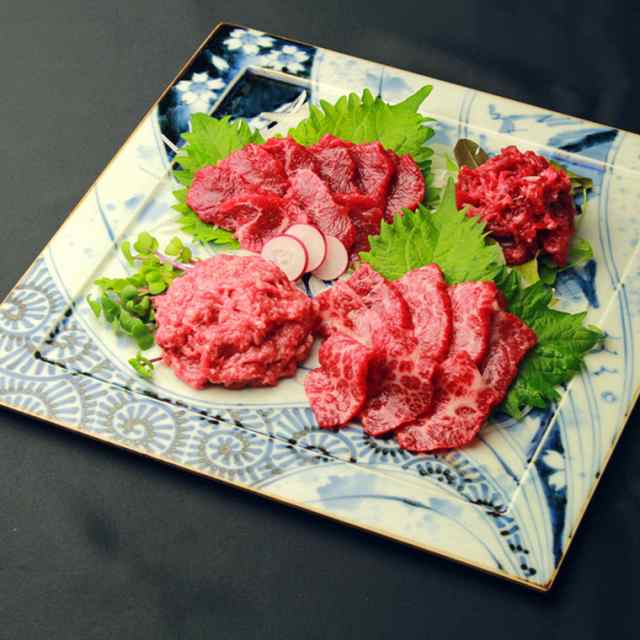 送料無料 熊本 「千興ファーム」 鮮馬刺しバラエティ4種セット 220g / 馬肉 お取り寄せ 通販 お土産 お祝い プレゼント ギフト おすすめ