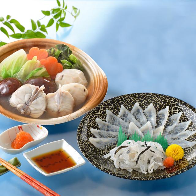 関とら本店 とらふく刺身＆とらふくちり鍋（個食鍋）セット 送料無料 / お取り寄せ お土産 ギフト プレゼント 特産品 お中元 おすすめ /