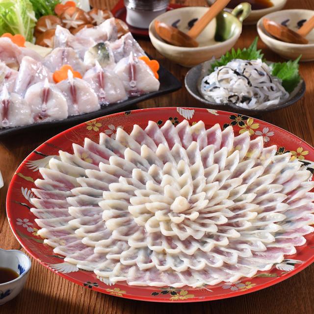 関とら本店 とらふく料理 セット 刺身160g とらふぐ皮30g ふぐちり300g フグ ふぐ刺し ふぐ刺身 送料無料