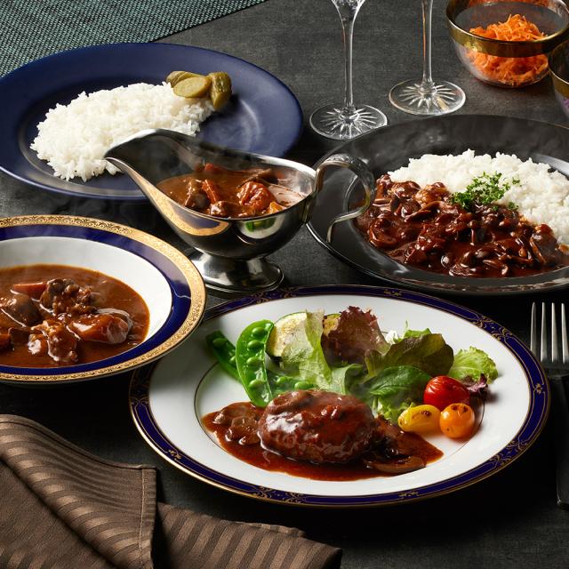 神奈川 横浜ロイヤルパークホテル 監修 4種のグルメセット カレー シチュー 送料無料 【二重包装不可】【お届け不可地域：離島】 お取り寄せ 通販 お土産 お祝い プレゼント ギフト おすすめ
