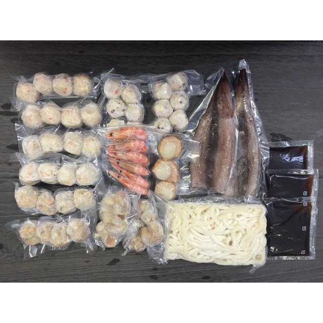 海鮮つみれ鍋 F つみれ 海老 ホタテ うどん 鍋セット 送料無料 【二重包装不可】【お届け不可地域：離島】 お取り寄せ 通販 お土産 お祝い プレゼント ギフト おすすめ_1