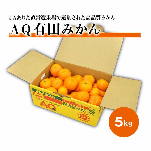 5kg　みかん　お歳暮2023】和歌山　マーケット－通販サイト　〜　有田みかん　マーケット　Lサイズ　送料無料　果物　有田AQみかん　【お届け日指定不可】【お届け不可地域の通販はau　PAY　PAY　S　au　フルーツ　わが街とくさんネット