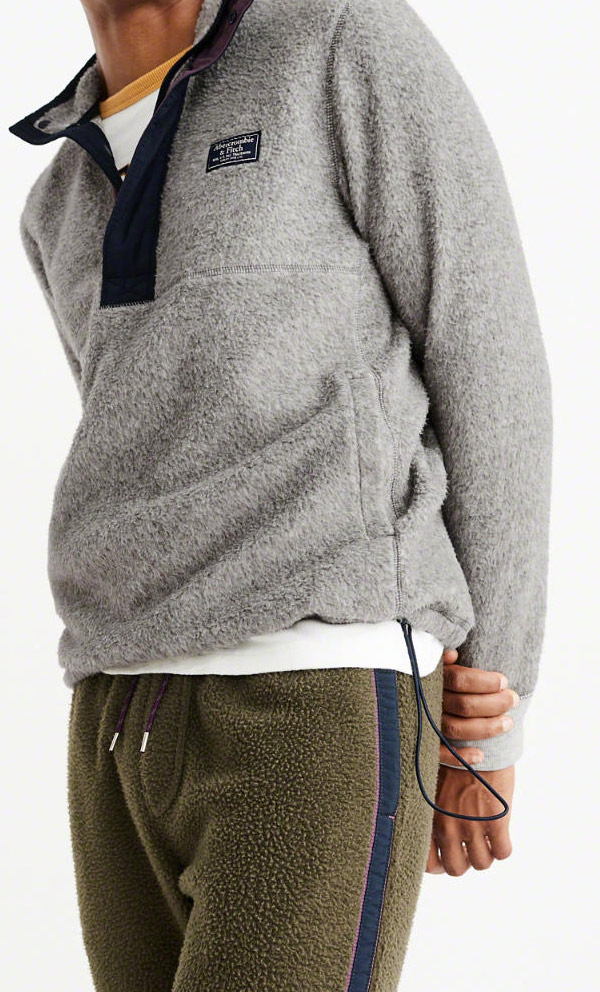 Abercrombie Fitchアバクロンビーアンドフィッチ正規品メンズハーフジップ グレーアウターの通販はau Pay マーケット カリフォルニアスタイル