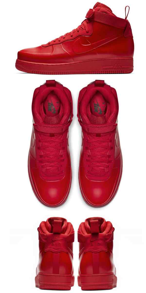 air force 1 foamposite cup university red