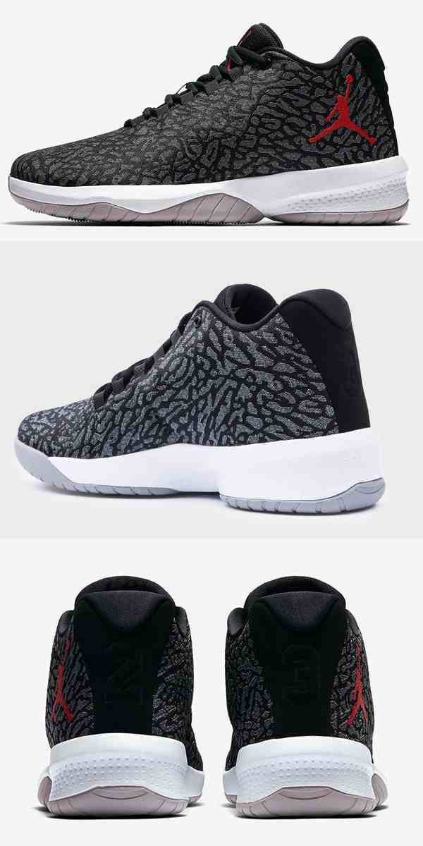 jordan b fly schwarz