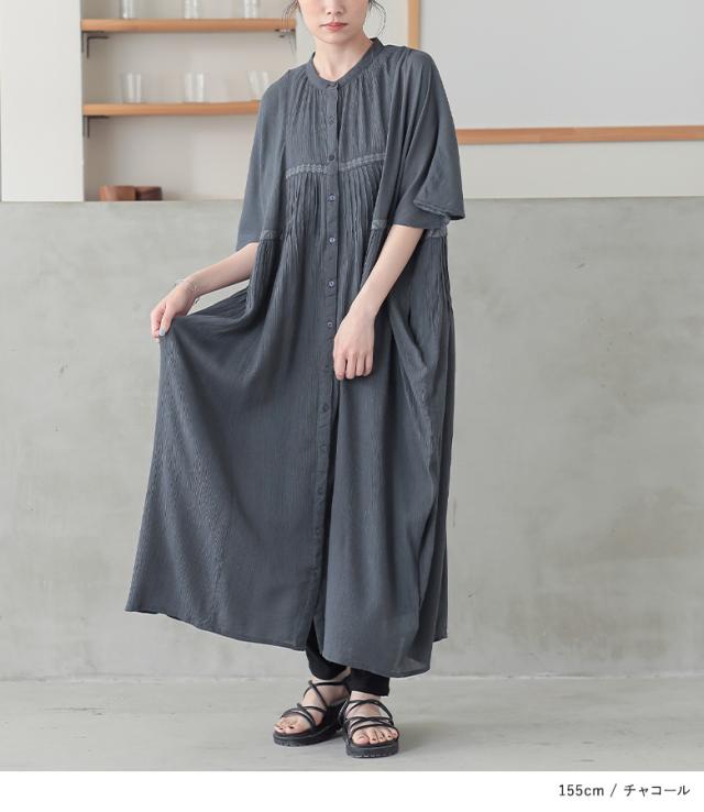 注目モデル！秋冬新品 ワンピース 長袖 非対称 配色 切り替え ストライプ ワイド身幅 ゆったり感 カジュアル 日常 通勤 Fサイズ Z9095 配色ステッチ ワッフルワンピース バックスリット タイト ロング丈