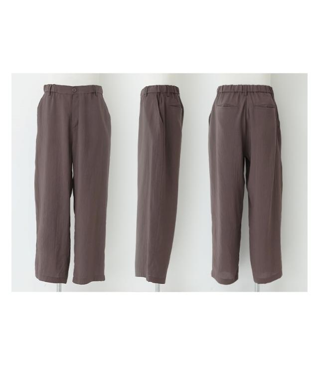 『MDRシャツ＆ストレートパンツセットアップ』【メール便不可】【30】[アウター メンズ セットアップ シャツ パンツ ストレート ワイド 総ゴム 調整できる 紐付き 楽ちん 薄手 涼し気 透け感 春 夏]_14