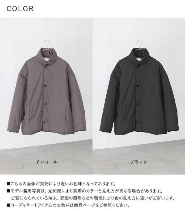 【送料無料】『中綿ステンカラージャケット』【メール便不可】【100】[ステンカラージャケット メンズ アウター 中綿ジャケット 長袖 スタンドネック 2way ショート丈 ブルゾン ジャンパー 無地 マット]_18