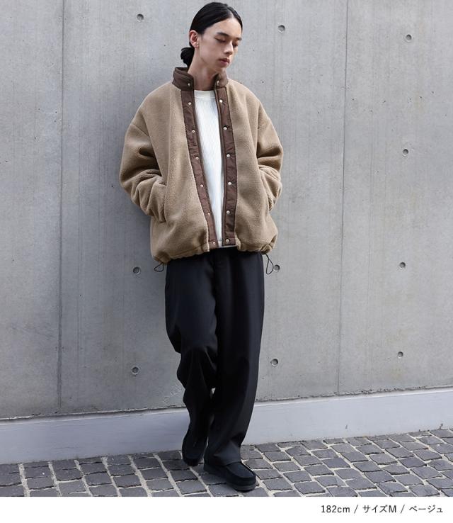 送料無料】『スタンドカラーボアジャケット』【メール便不可】【60