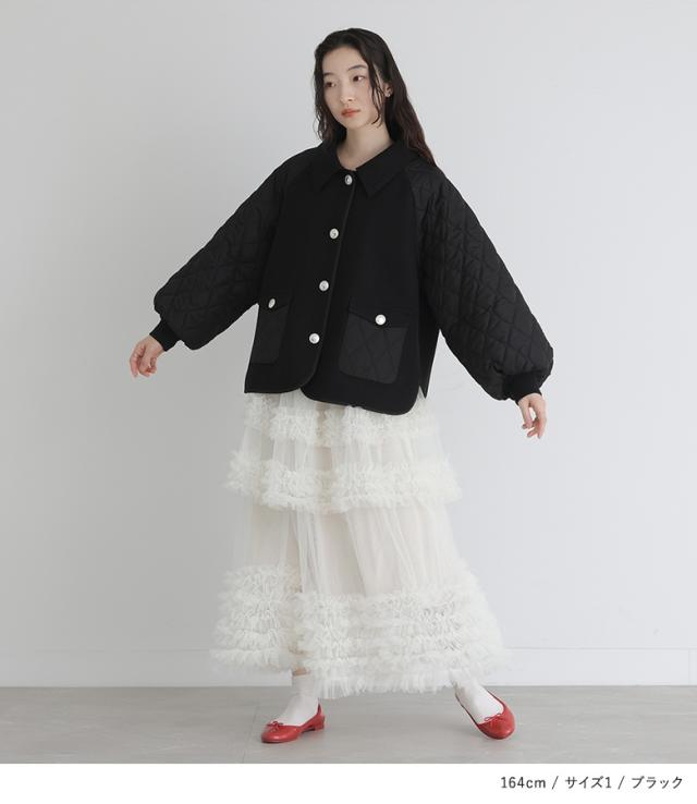 送料無料】『キルティングブルゾン』【メール便不可】【40】[ブルゾン