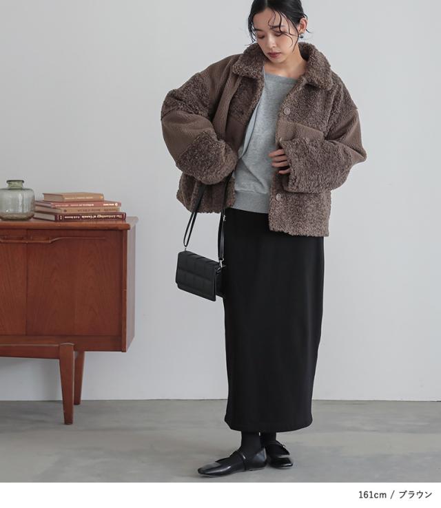 送料無料】『パッチワークボアジャケット』【メール便不可】【80