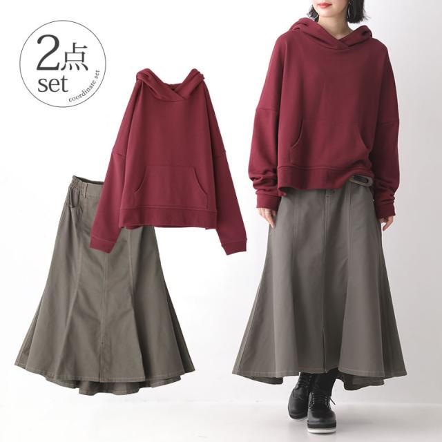 数量限定 絶妙バランスのパーカー スカートコーデ2点set 福袋 22 レディース コーデセット パーカー スウェット 長袖 トップスの通販はau Pay マーケット オシャレウォーカー Osharewalker
