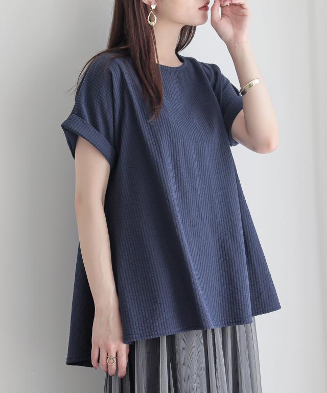 カットソー 半袖 レディース 春 夏 秋 トップス Tシャツ ペプラム