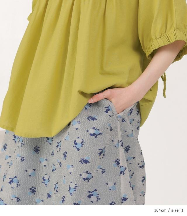 送料無料】『花柄シアーバルーンスカート』【メール便不可】【20