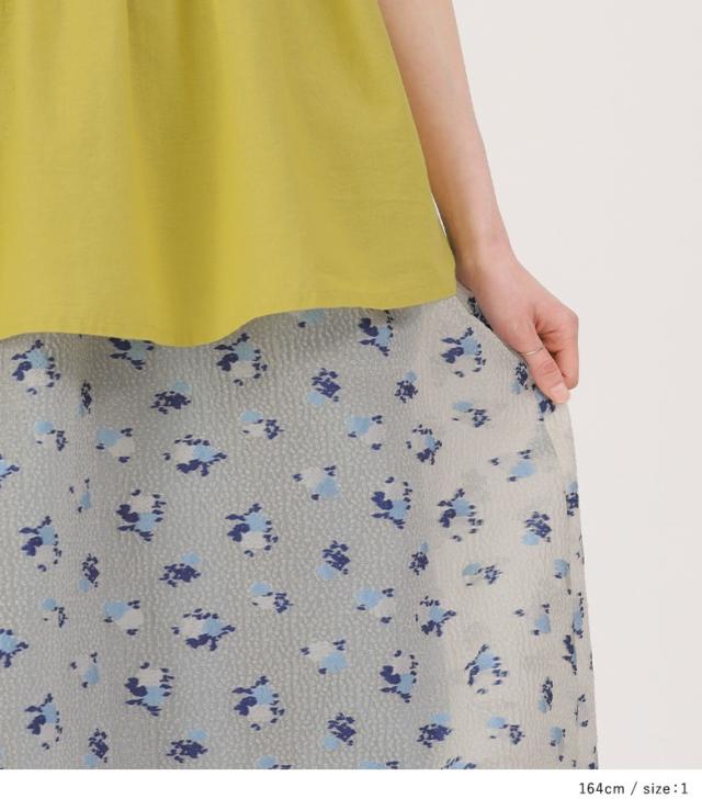 送料無料】『花柄シアーバルーンスカート』【メール便不可】【20