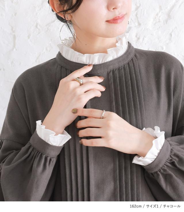 送料無料】『ピンタックリネン混ワンピース』【メール便不可】【30