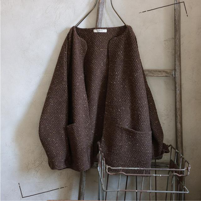 店長がつくった、ブラウニーなカーディガン レディース 羽織り ライト