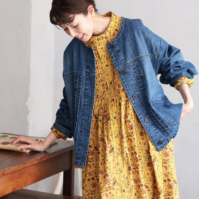 《通常販売START！》はちみつ堂 ひとなつっこいデニムジャケット レディース Gジャン ジージャン 長袖 ライトアウター