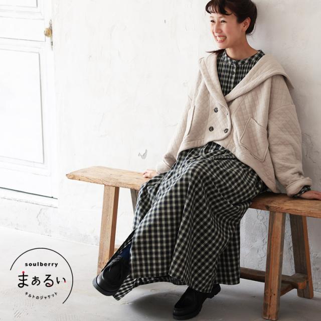 《通常販売START！》まぁるいキルトのジャケット レディース アウター 羽織り 長袖 ショート丈フード付き キルティング 中綿