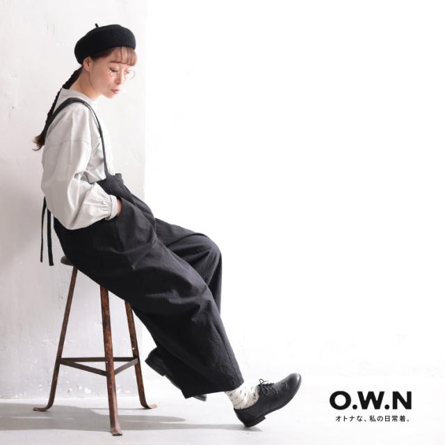 【ついに再入荷！】O.W.N すっきり可愛いサスペンダーパンツ レディース コクーンパンツ バルーン ボトムス ついに再入荷！】O.W.N すっきり可愛いサスペンダーパンツ レディース