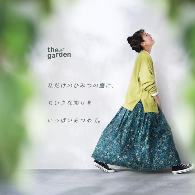 【ついに再入荷！】「the garden」ひみつの庭のスカート レディース フレア Aライン 小花柄 ボトムス_1