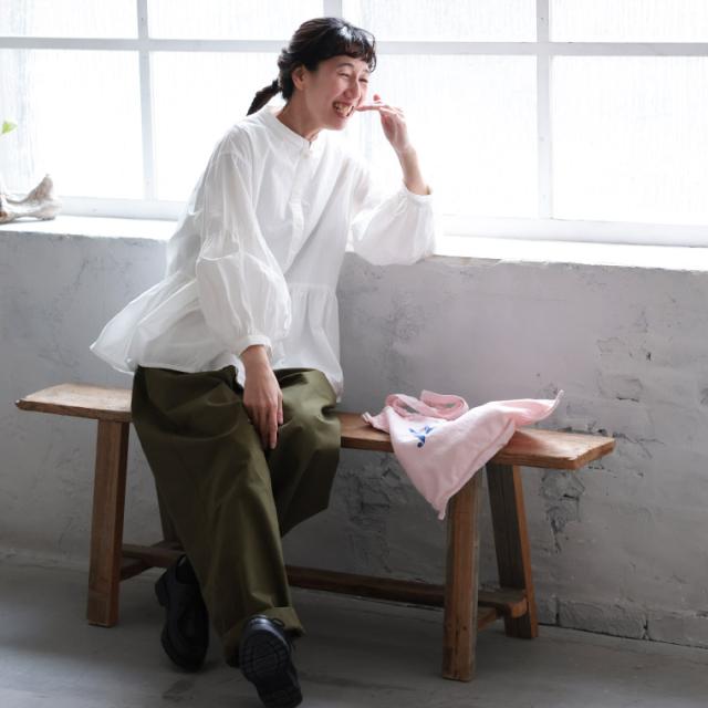 はちみつ堂 ホイップのブラウス レディース シャツ 長袖 パフスリーブ