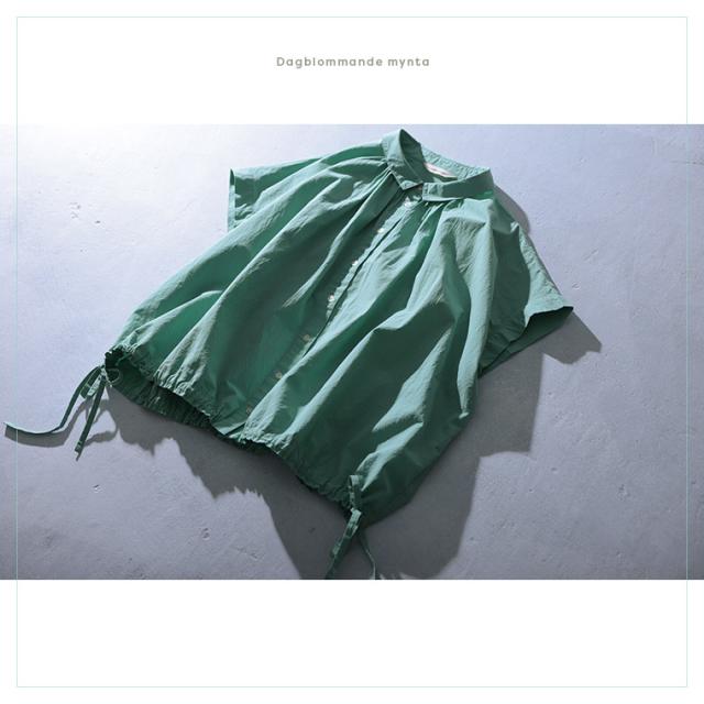 RaKACKA(レックマッカ) 露草ミントのブラウス レディース シャツ 半袖