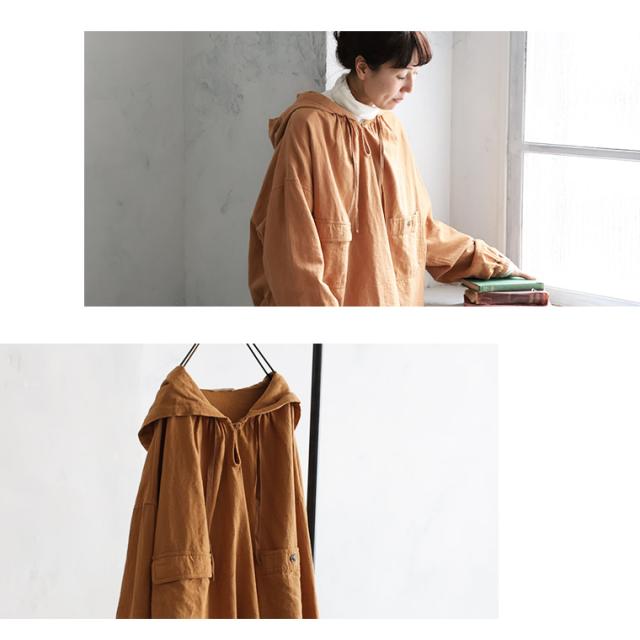 パーカーみたいなブラウス レディース プルオーバー シャツ アノラック