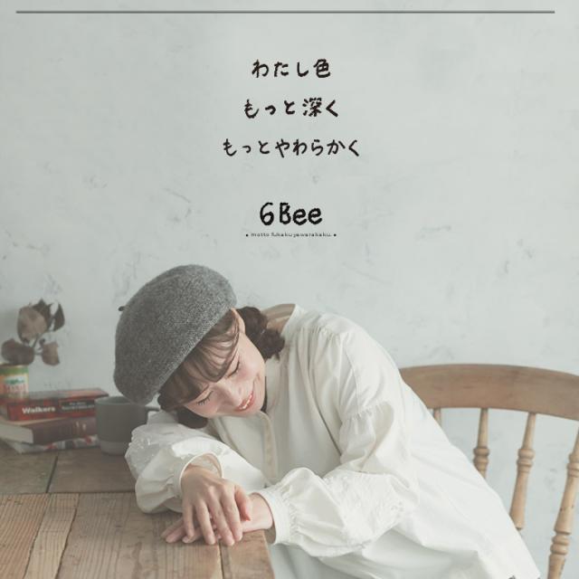 6Bee 野ばらの実の刺繍ブラウス レディース プルオーバー パフスリーブ