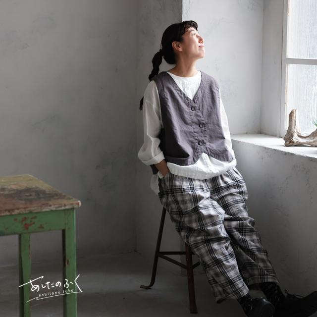 【ついに再入荷！】あしたのふく ちょい足すベスト レディース ノースリーブ Vネック 麻混 リネン混 重ね着 トップス 楽天市場】あしたのふく ちょい足すベスト M/L/LL/3L/4L/5L