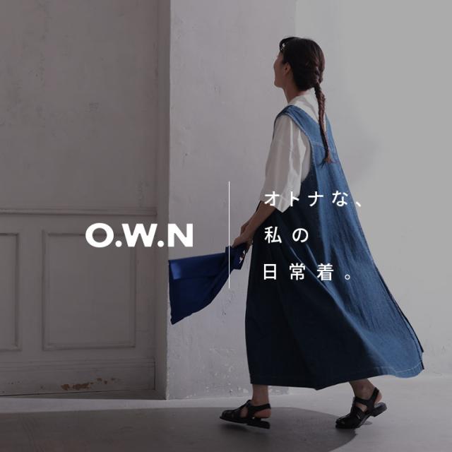 O.W.N フレンドリーなデニムワンピ レディース ジャンスカ ジャンパースカート ロング