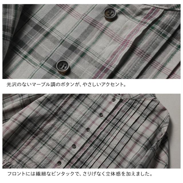 はちみつ堂 「わがまま別注」はちみつ堂の甘さひかえめチェックなワンピース レディース ロング フレア_12