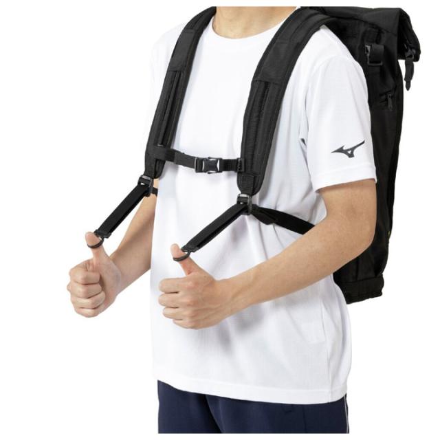 MIZUNO（ミズノ）ミズノプロ バックパックロールトップ 25L（1FJDD400）ミズプロ 野球 ソフトボール バッグ リュックサック 一般用_10